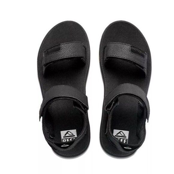 Reef 43965-V3 Fanning Baja Sandals Mens Sz 10 Black/Silver/Gum - Picture 4 of 6